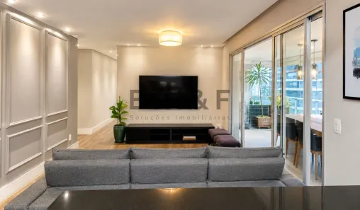 Apartamento com 3 Quartos para alugar, 105m² no Cidade Monções, São Paulo