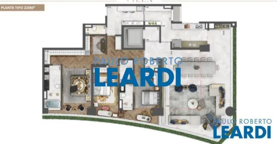 Apartamento com 3 Quartos à venda, 221m² no Moema, São Paulo