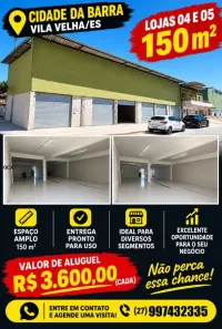 Imóvel Comercial para alugar, 150m² no Praia dos Recifes, Vila Velha