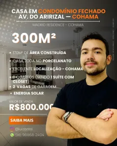 Apartamento com 3 Quartos à venda, 170m² no Vila Vicente Fialho, São Luís