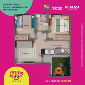 Apartamento com 2 Quartos à venda, 43m² no Joaquim de Oliveira, Itaboraí