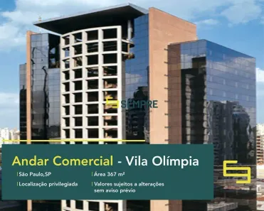 Imóvel Comercial para alugar, 367m² no Vila Olímpia, São Paulo
