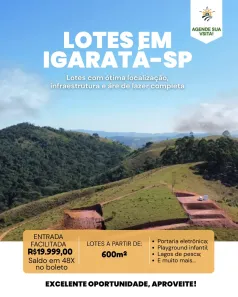 Lote/Terreno à venda, 600m² no , Igaratá