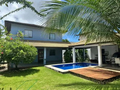 Casa de Condomínio com 4 Quartos para alugar, 300m² no Busca Vida (Abrantes), Camaçari