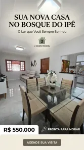 Casa com 2 Quartos à venda, 85m² no Residencial Bosque dos Ipês, São José dos Campos