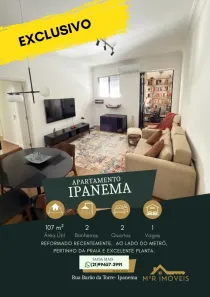 Apartamento com 2 Quartos à venda, 107m² no Ipanema, Rio de Janeiro