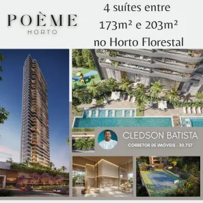 Apartamento com 4 Quartos à venda, 173m² no Horto Florestal, Salvador