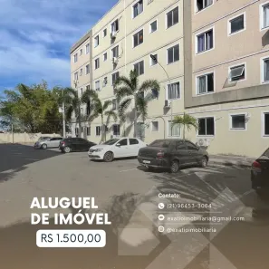 Apartamento com 2 Quartos para alugar, 60m² no Jardim Primavera, Duque de Caxias