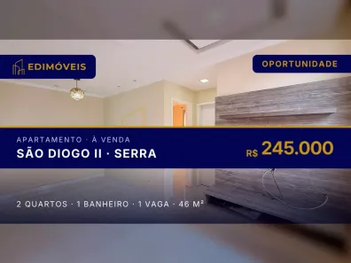 Apartamento com 2 Quartos à venda, 46m² no São Diogo II, Serra