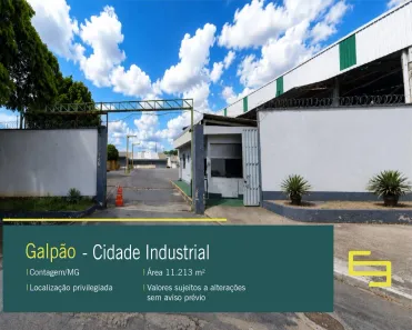 Galpão/Depósito/Armazém à venda, 11214m² no Cidade Industrial, Contagem