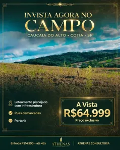Lote/Terreno à venda, 500m² no Jardim São Luiz (Caucaia do Alto), Cotia