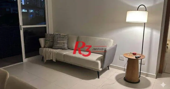 Apartamento com 2 Quartos para alugar, 62m² no Gonzaga, Santos