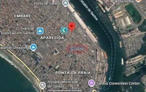 Lote/Terreno à venda, 866m² no Estuário, Santos