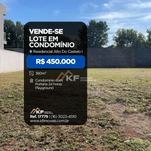 Lote/Terreno à venda, 360m² no Residencial Alto do Castelo, Ribeirão Preto