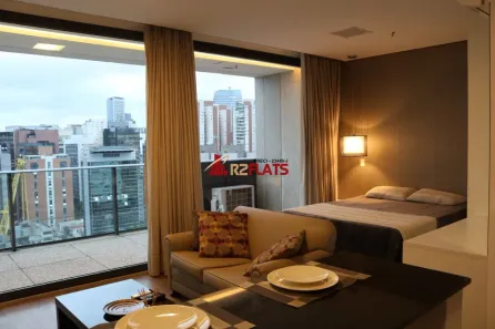Flat com 1 Quarto para alugar, 42m² no Vila Olímpia, São Paulo
