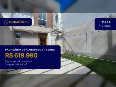 Casa com 3 Quartos à venda, 99m² no Balneário de Carapebus, Serra