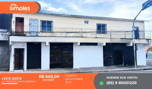 Kitnet com 1 Quarto para alugar, 25m² no Barra do Ceará, Fortaleza