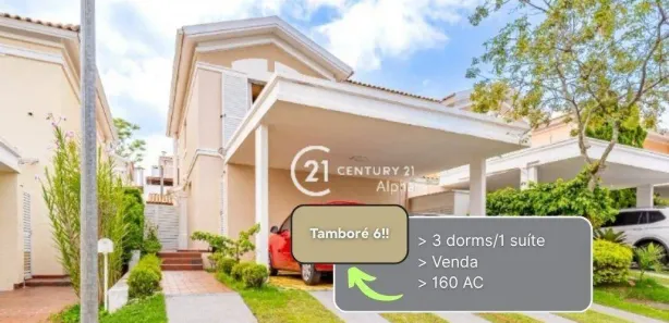 Casa de Condomínio com 3 Quartos à venda, 160m² no Tamboré, Santana de Parnaíba