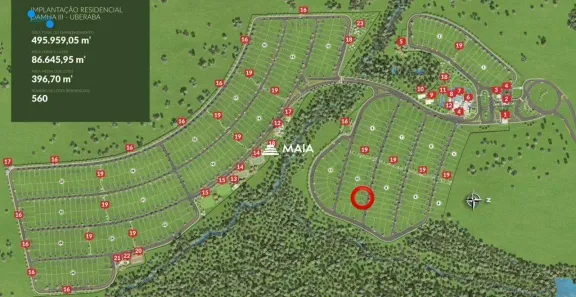 Lote/Terreno à venda, 384m² no Recreio dos Bandeirantes, Uberaba
