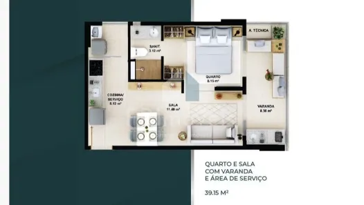 Apartamento com 1 Quarto à venda, 39m² no Ondina, Salvador