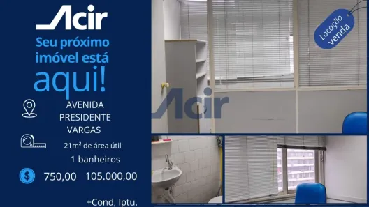 Sala Comercial para alugar, 20m² no Centro, Rio de Janeiro