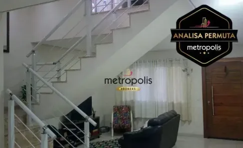 Sobrado com 3 Quartos à venda, 181m² no Parque Erasmo Assunção, Santo André