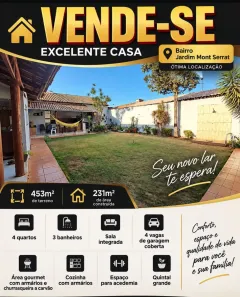 Casa com 4 Quartos à venda, 231m² no Jardim Mont Serrat, Aparecida de Goiânia