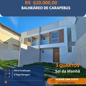 Casa com 3 Quartos à venda, 99m² no Cidade Continental, Serra