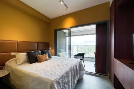 Apartamento com 1 Quarto para alugar, 30m² no Indianópolis, São Paulo