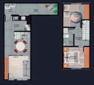 Casa com 2 Quartos à venda, 54m² no Tupi, Praia Grande