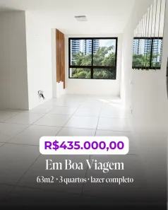 Apartamento com 3 Quartos à venda, 63m² no Imbiribeira, Recife