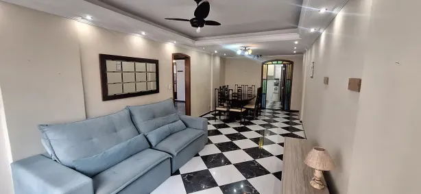 Apartamento com 2 Quartos para alugar, 103m² no Gonzaga, Santos