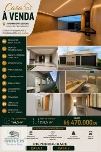 Casa com 3 Quartos à venda, 125m² no Jardim Buriti Sereno, Aparecida de Goiânia