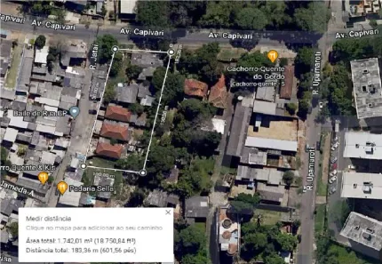 Lote/Terreno à venda, 1742m² no Cristal, Porto Alegre