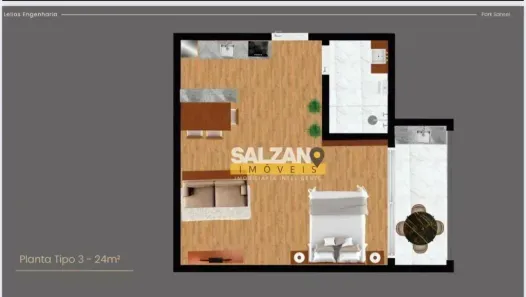 Apartamento com 1 Quarto à venda, 24m² no Vila Carrão, São Paulo