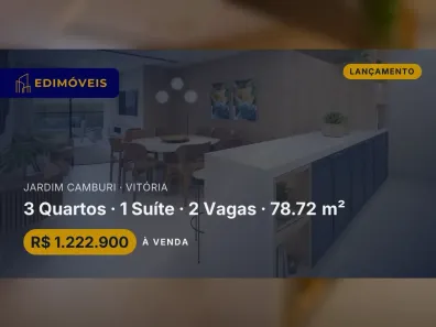 Apartamento com 3 Quartos à venda, 78m² no Jardim Camburi, Vitória