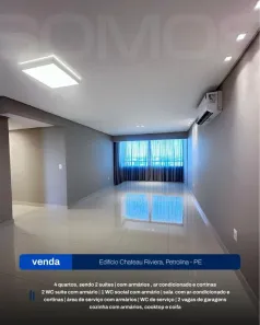 Apartamento com 4 Quartos para alugar, 135m² no Vila Eduardo, Petrolina