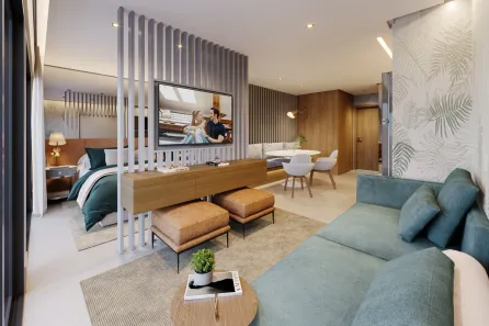Apartamento com 1 Quarto à venda, 49m² no Jardim Goiás, Goiânia