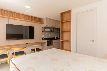 Apartamento com 1 Quarto para alugar, 27m² no Jardim das Acácias, São Paulo