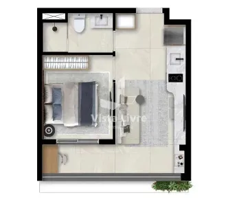 Apartamento com 1 Quarto à venda, 30m² no Perdizes, São Paulo