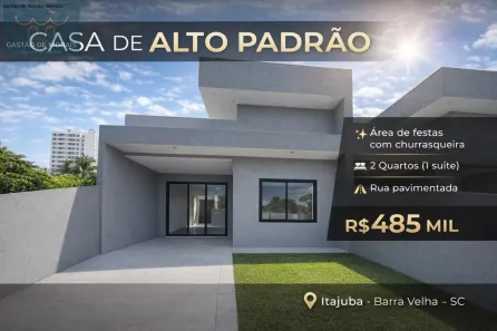 Casa com 2 Quartos à venda, 66m² no Itajubá II, Barra Velha