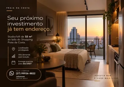 Apartamento à venda, 32m² no Praia da Costa, Vila Velha