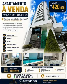 Apartamento com 2 Quartos à venda, 56m² no Candeias, Jaboatão dos Guararapes