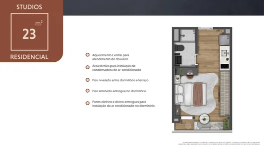 Apartamento com 1 Quarto à venda, 23m² no Jardim das Acácias, São Paulo
