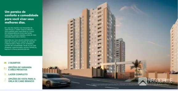 Apartamento com 2 Quartos à venda, 44m² no Portal do Sol, João Pessoa