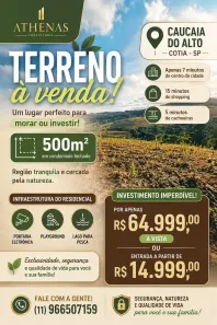 Lote/Terreno à venda, 500m² no dos Mendes (Caucaia do Alto), Cotia