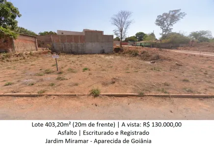 Lote/Terreno à venda, 403m² no Jardim Miramar, Aparecida de Goiânia