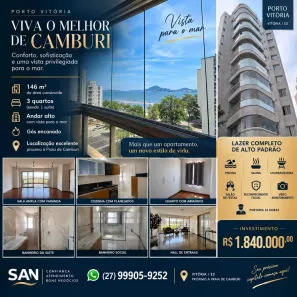 Apartamento com 3 Quartos à venda, 146m² no Jardim Camburi, Vitória