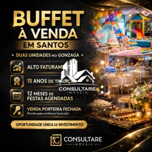 Ponto Comercial com 1 Quarto à venda, 1000m² no Boqueirão, Santos