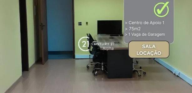 Sala Comercial para alugar, 75m² no Alphaville, Santana de Parnaíba